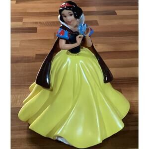 Vintage Disney Snow White Coin Bank Hard Plastic Piggy Bank With Stopper
